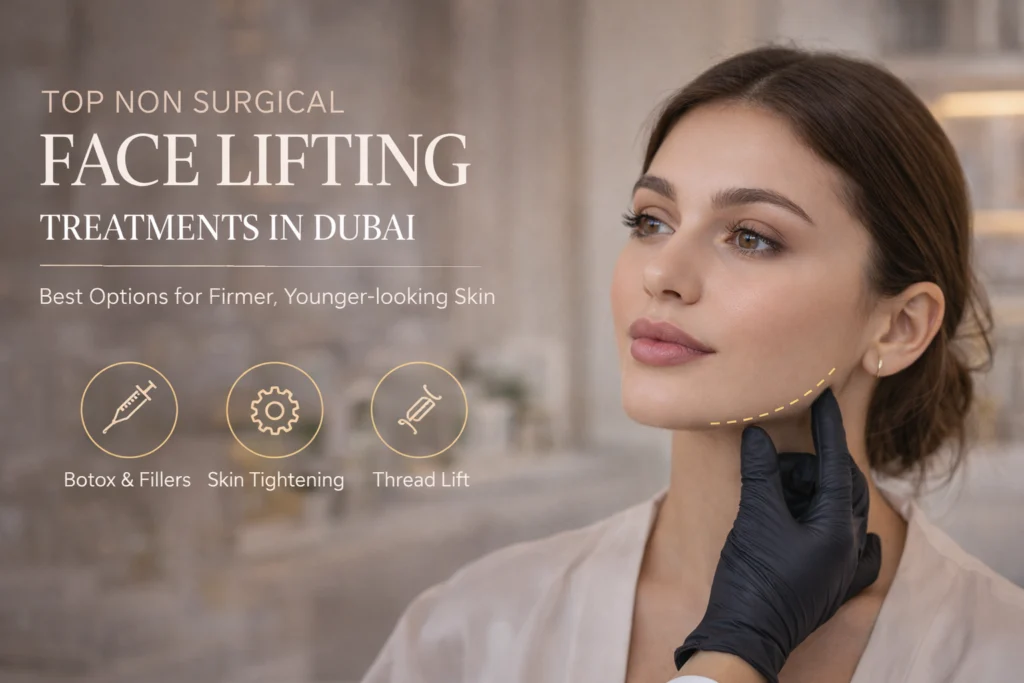 Top non surgical face lifting treatments in Dubai aesthetic clinic