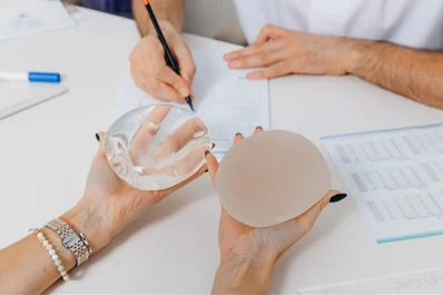 Before and After Breast Implant Surgery