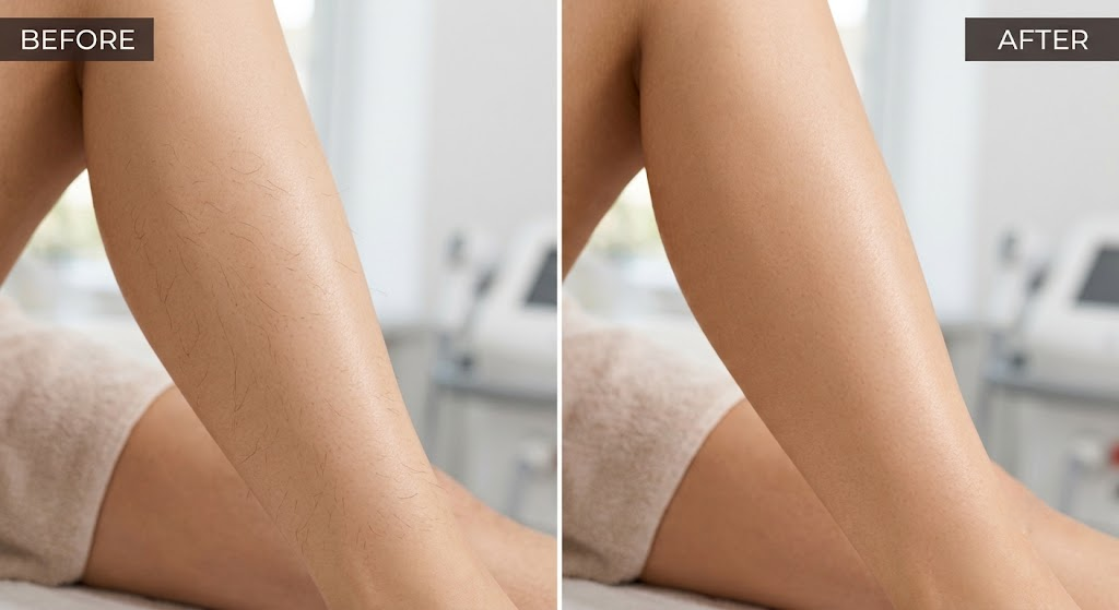 Laser Hair Removal Before and After