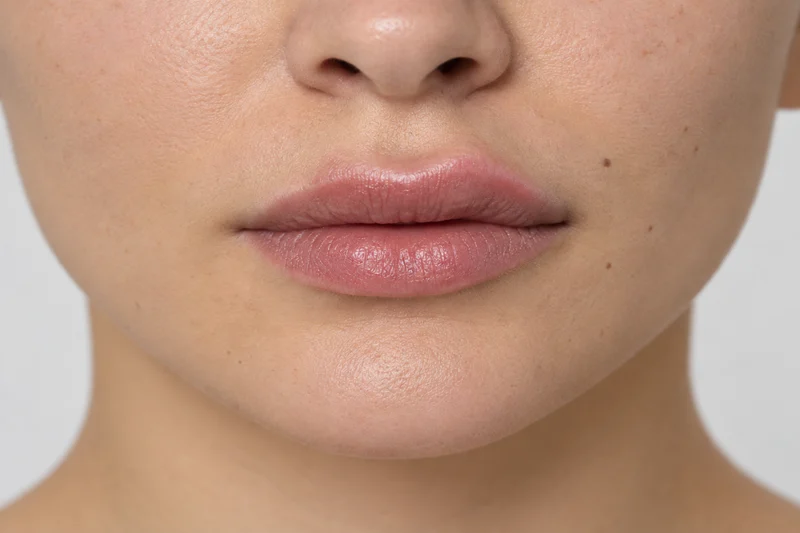 Lip filler migration around the lip border