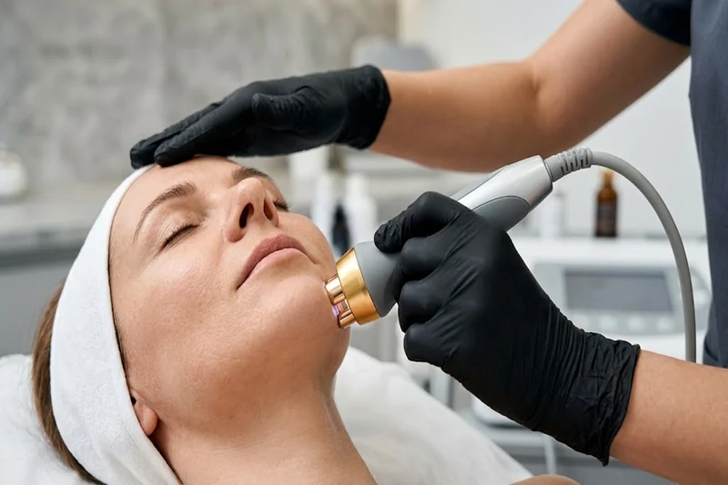 Non-surgical skin-tightening treatment for facial laxity